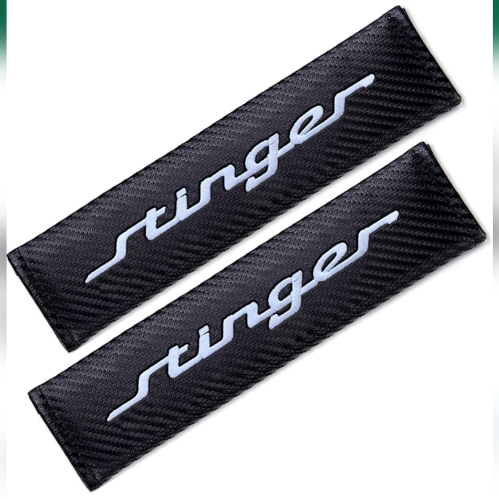 2 Black Stinger Seat Belt Shoulder Pads. Other Accessories & Cars Available